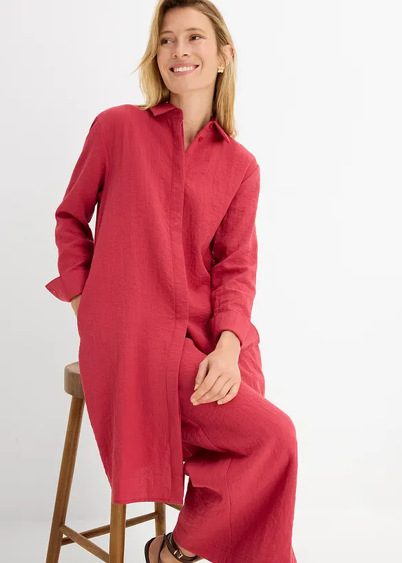 Chemisier long et doux, viscose majoritaire, bonprix