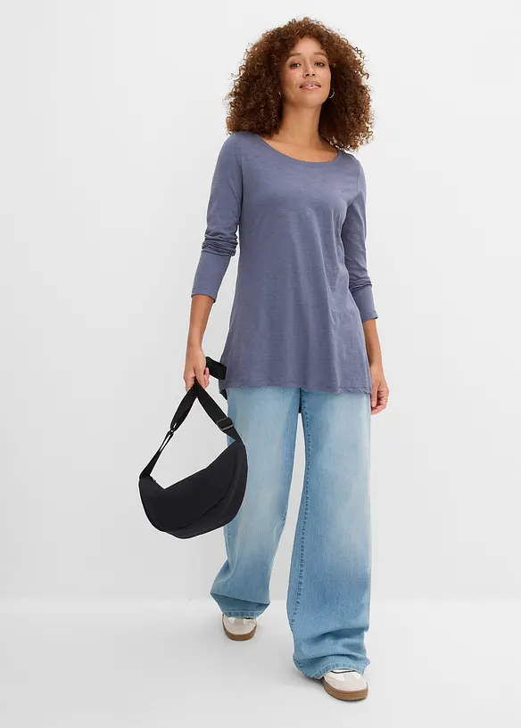 T-shirt manches longues 100% coton, bonprix