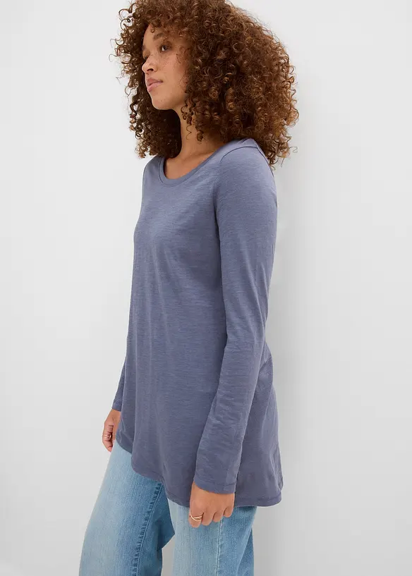 T-shirt manches longues 100% coton, bonprix