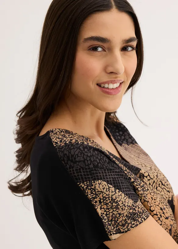 T-shirt doux en viscose extensible, bonprix