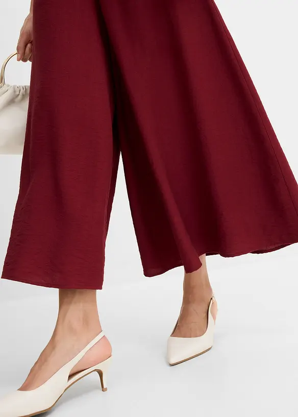 Jupe-culotte en viscose m&eacute;lang&eacute;e, bonprix