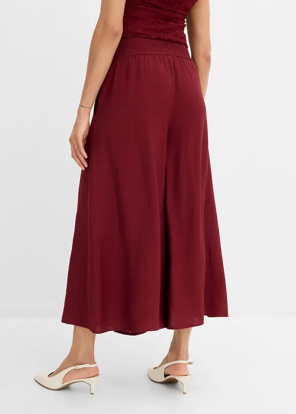 Jupe-culotte en viscose m&eacute;lang&eacute;e, bonprix