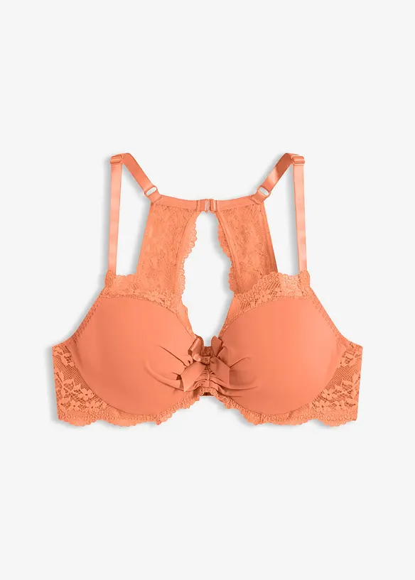 Soutien-gorge &agrave; coques et dentelle florale, bonprix