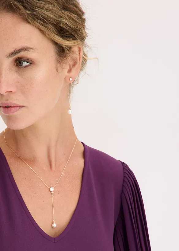 Collier + boucles d&rsquo;oreille (ens. 2&nbsp;pces), bonprix