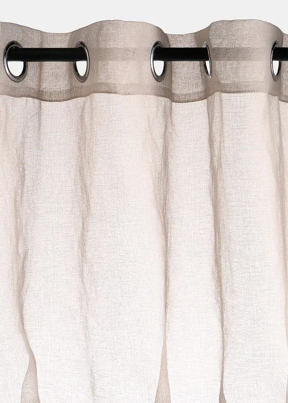 Voilage &agrave; fine texture mesh (1&nbsp;pce), bonprix