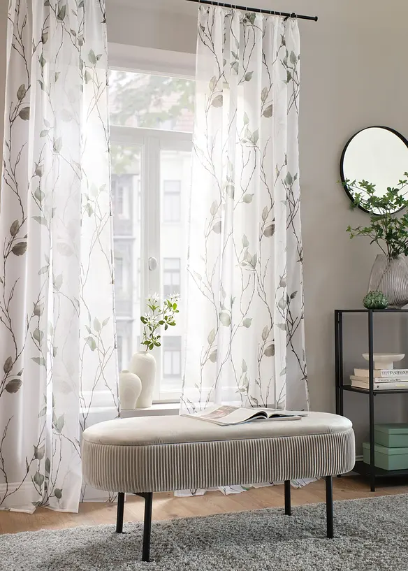 Voilage en tissu l&eacute;ger (1 pce), bonprix