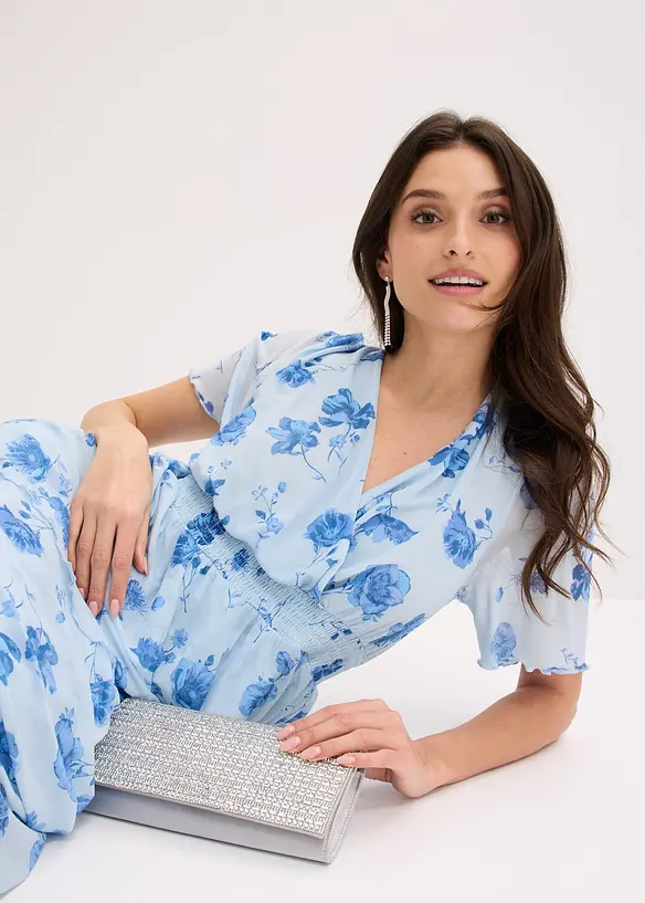 Robe midi en mesh doux, bonprix