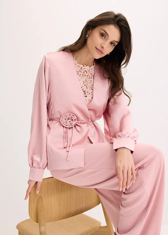 Blazer &agrave; ceinture d&eacute;corative, bonprix