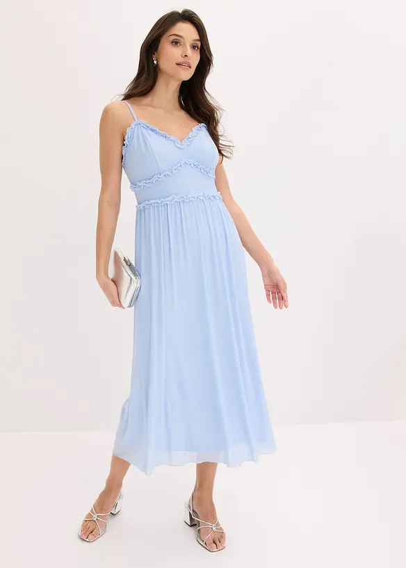 Robe en jersey mesh d&eacute;licat, bonprix