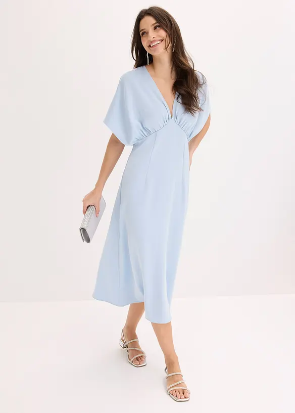 Robe longue en satin brillant, bonprix