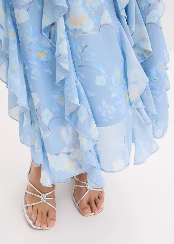 Jupe longue en mousseline l&eacute;g&egrave;re, bonprix