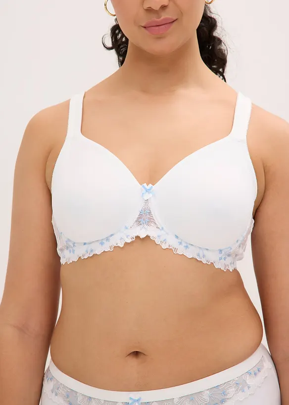 Soutien-gorge minimiseur &agrave; broderies, bonprix