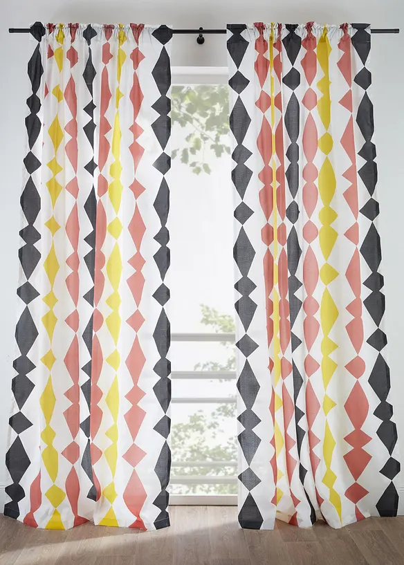 Voilage en polyester recycl&eacute; (1 pce), bonprix