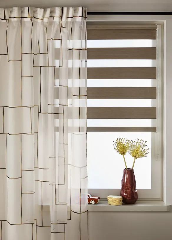 Voilage imprim&eacute; (1&nbsp;pce), bonprix