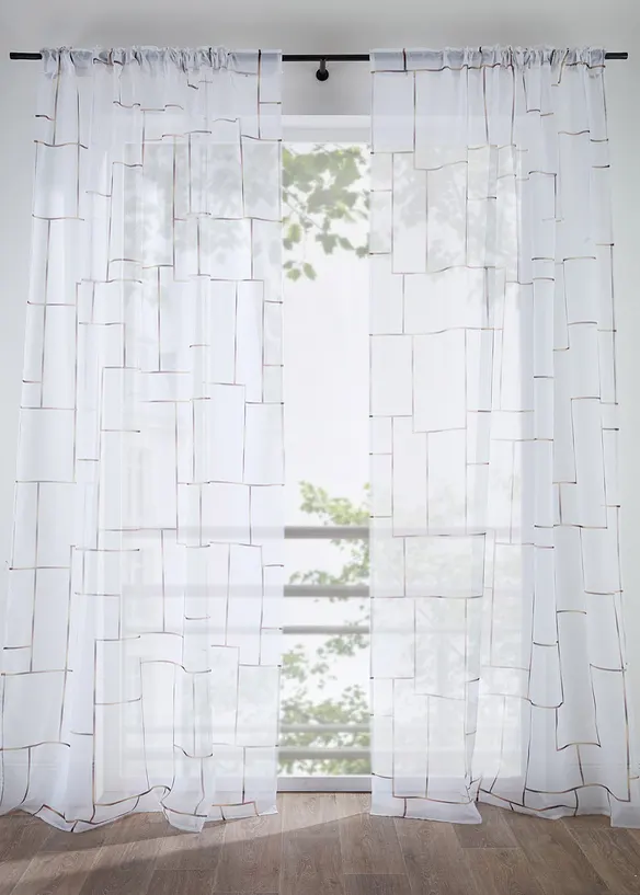 Voilage imprim&eacute; (1&nbsp;pce), bonprix