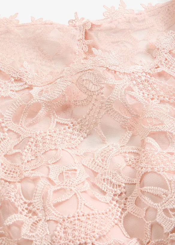 Robe longue avec dentelle, bonprix