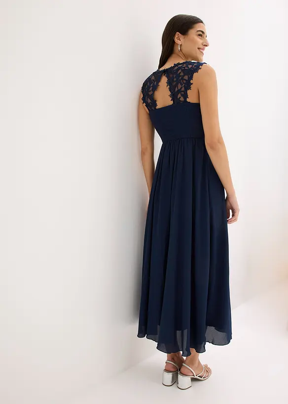 Robe longue avec dentelle, bonprix