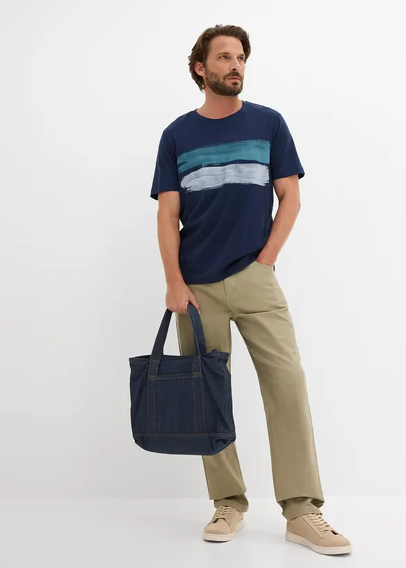 Lot de 2 T-shirts 100% coton, bonprix