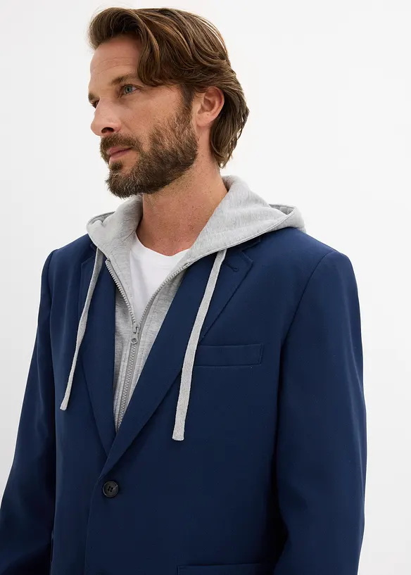 Veste de costume avec capuche amovible, bonprix