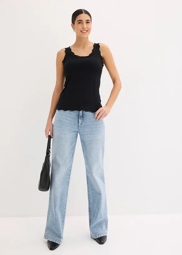 Tops &agrave; dentelle, bonprix