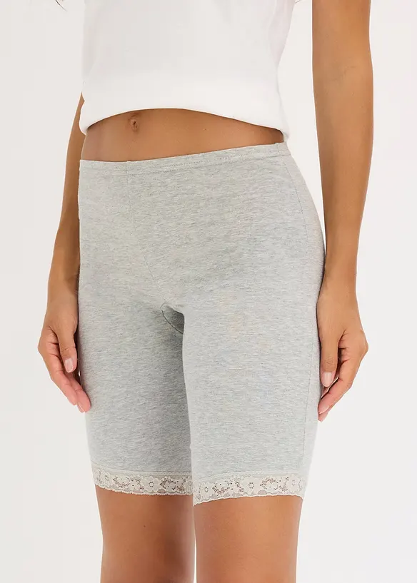 Boxers femme longs en mati&egrave;re douce, bonprix