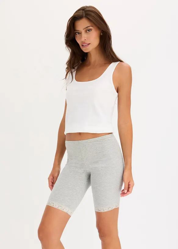 Boxers femme longs en mati&egrave;re douce, bonprix