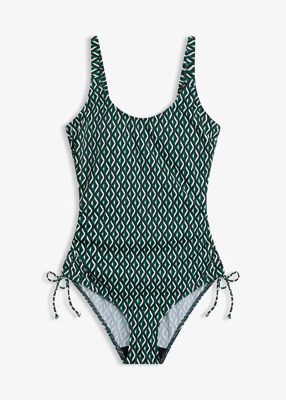 Maillot 1 pi&egrave;ce &agrave; nouettes, bonprix