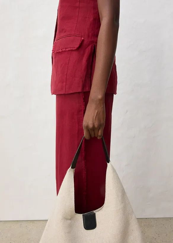 Veste de costume sans manches 100% lin, bonprix