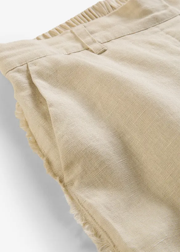 Pantalon large en lin, bonprix