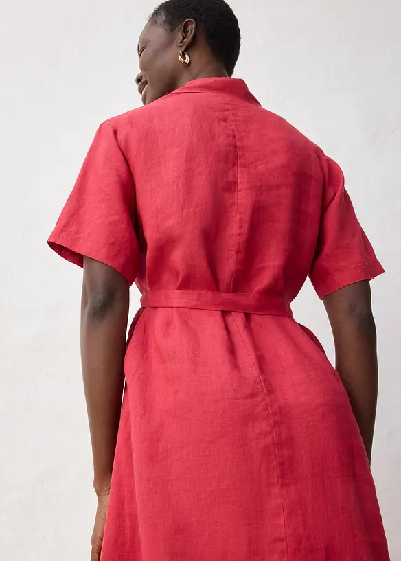 Robe-chemise 100% lin, bonprix