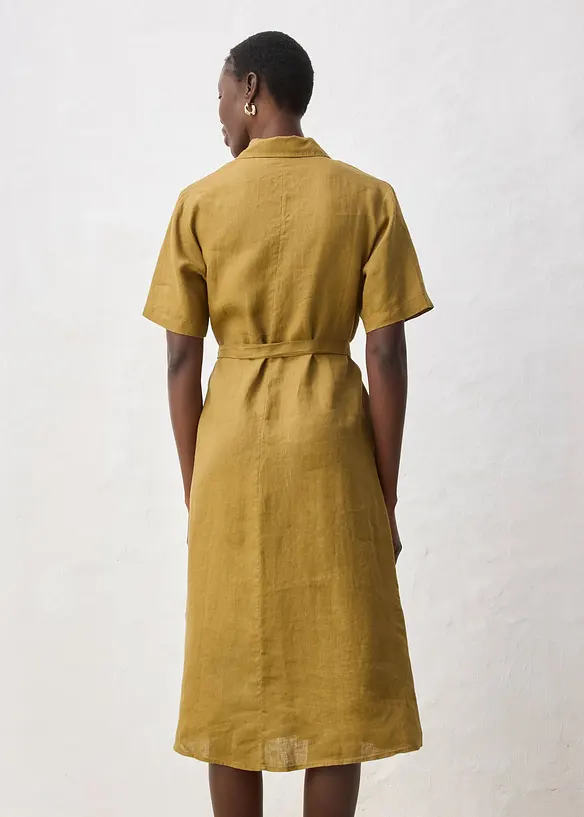 Robe-chemise 100% lin, bonprix