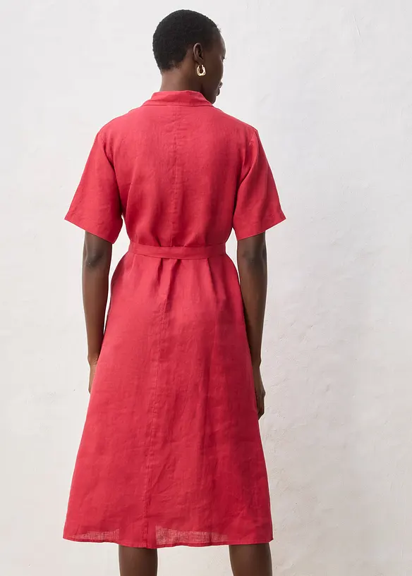 Robe-chemise 100% lin, bonprix