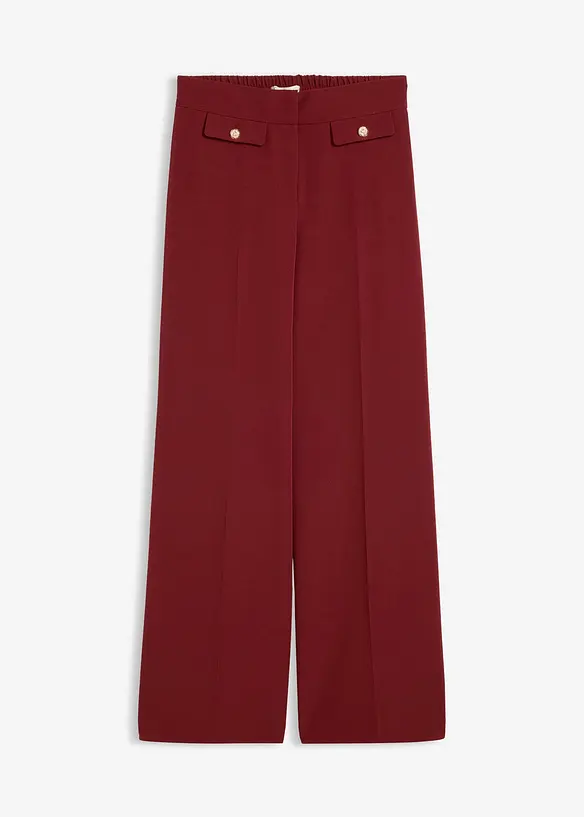 Pantalon large &agrave; pinces, bonprix