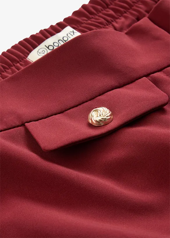 Pantalon large &agrave; pinces, bonprix