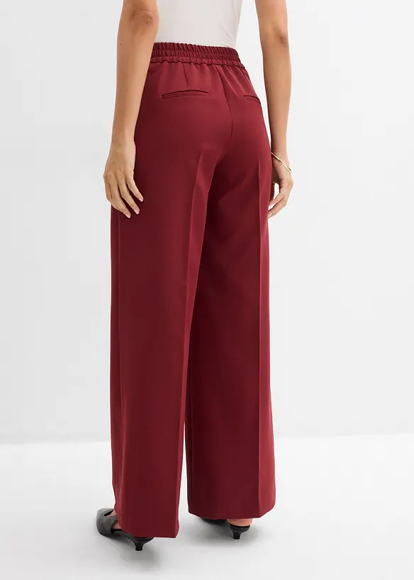 Pantalon large &agrave; pinces, bonprix