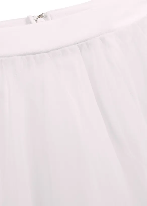 Jupe longue en tulle d&eacute;licat, bonprix