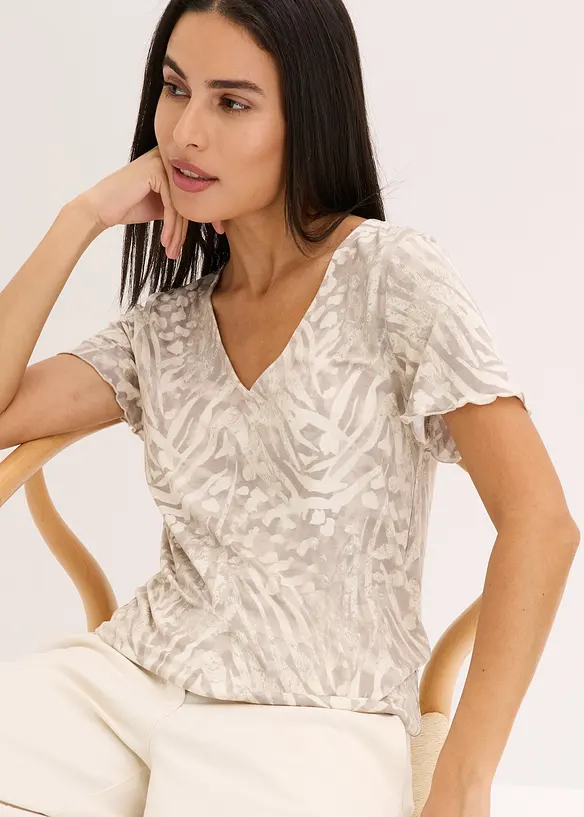 T-shirt &agrave; base &eacute;lastiqu&eacute;e, bonprix