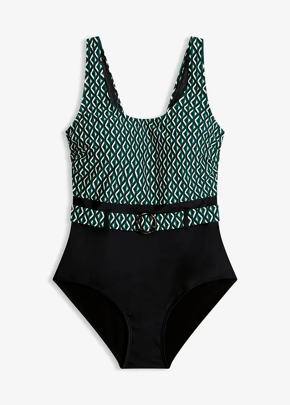 Maillot sculptant avec ceinture, maintien mod&eacute;r&eacute;, bonprix