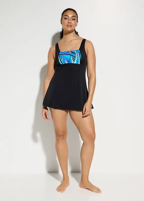 Robe de bain sculptante, jambe longue, maintien l&eacute;ger, bonprix