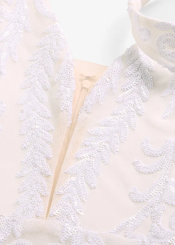 Robe de mari&eacute;e brod&eacute;e de sequins, bonprix