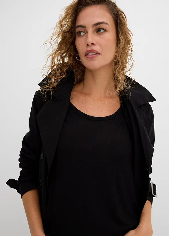 T-shirt doux en viscose extensible, bonprix