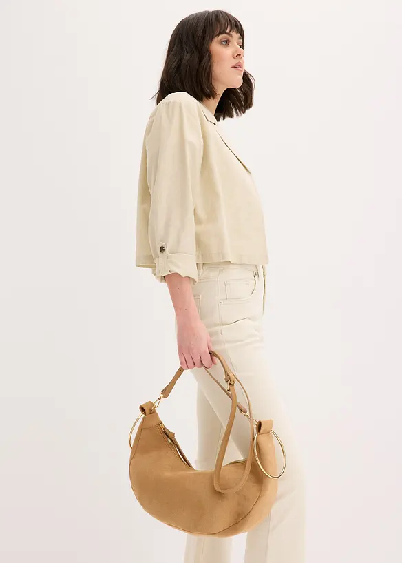 Sac &agrave; bandouli&egrave;re et anses en m&eacute;tal, bonprix