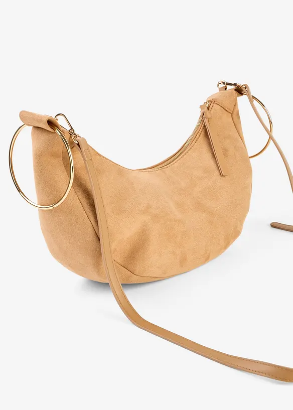 Sac &agrave; bandouli&egrave;re et anses en m&eacute;tal, bonprix