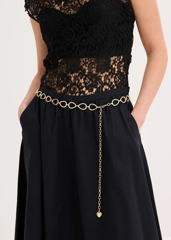 Ceinture cha&icirc;ne en m&eacute;tal, bonprix