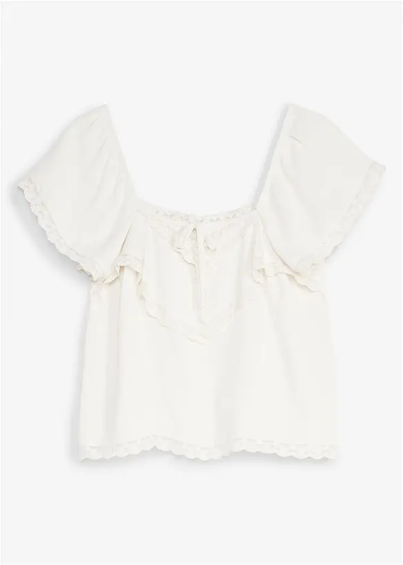 Top blouse en cr&ecirc;pe l&eacute;g&egrave;re, bonprix