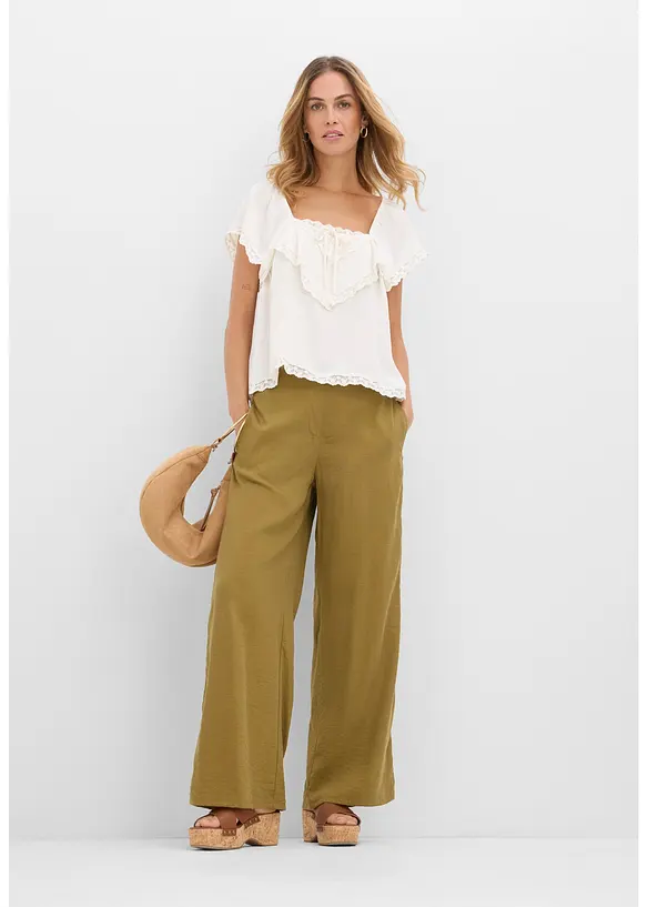 Top blouse en cr&ecirc;pe l&eacute;g&egrave;re, bonprix