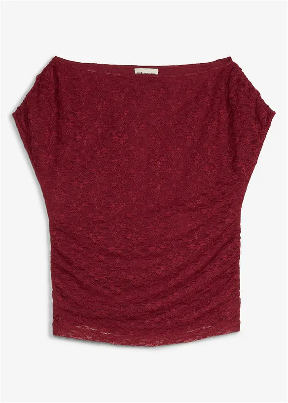 T-shirt &agrave; dentelle, bonprix