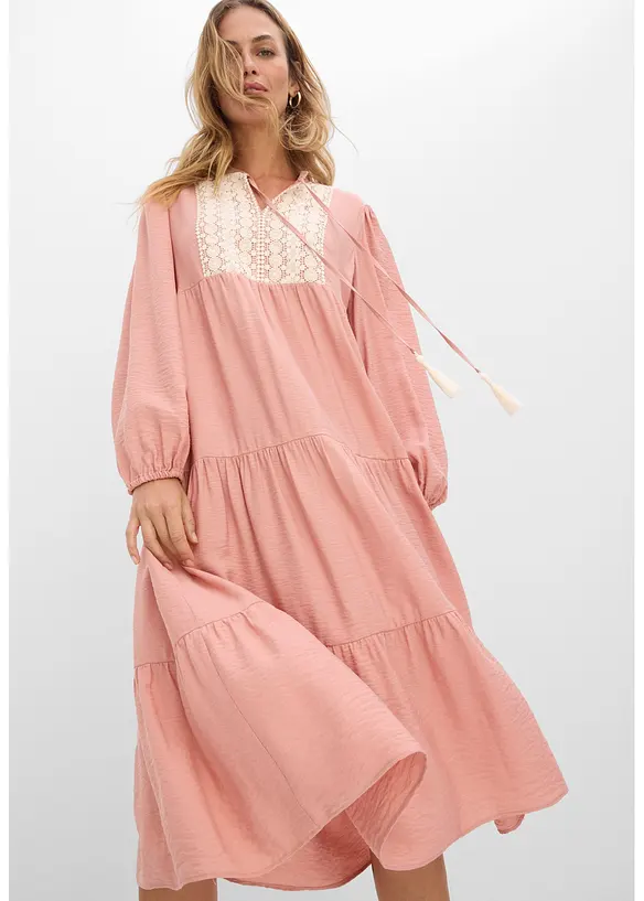 Robe midi douce, bonprix