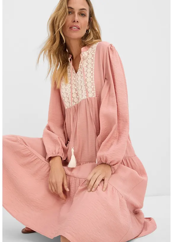 Robe midi douce, bonprix