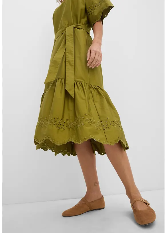 Robe midi 100% coton, bonprix